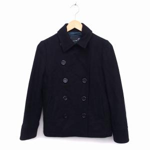 ザラ ベーシック ZARA BASIC Pコート ピーコート ロング丈 無地 ウール