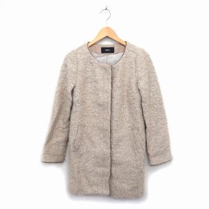 Ray BEAMS  フェイク ムートン ノーカラー Aライン コート Ray BEAMS（レイビームス）の「☆Ray BEAMS / フェイクムートン ノー