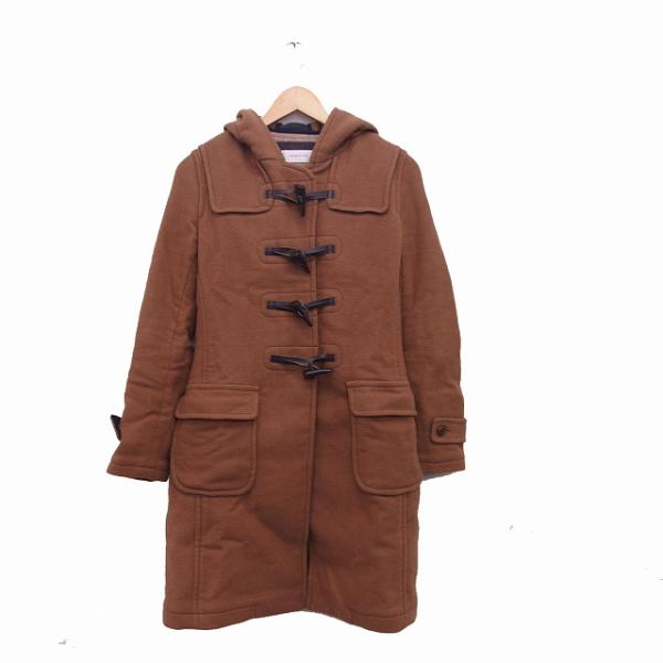 シンプリシテェ Simplicite コート アウター ダッフル ロング フード 38 ブラウン 茶...