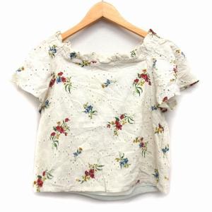 LEONARD レオナール 綿トップス　半袖花柄 美品 LEONARD レオナール 花柄 半袖トップス M - メルカリ