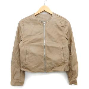 【美品】アーバンリサーチ　リアルレザーノーカラージャケット　羊革　サイズ38 ジャケット ノーカラージャケット ラムレザー レディース : ZOZOTOWN