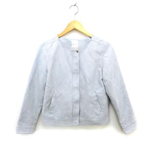 ボッシュ BOSCH ノーカラージャケット 切替 フェイクスエード 38 M