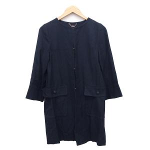 アナイ ANAYI ノーカラージャケット 総裏地 38 M 茶 ブラウン /YI