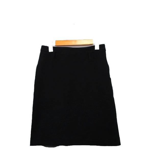 ユナイテッドアローズ UNITED ARROWS タイト スカート ミニ コットン 36 ブラック ...