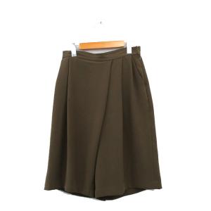 B&Y ユナイテッドアローズ BEAUTY&YOUTH ビューティー&ユース ハーフパンツ ギャザー シンプル M カーキ /KT12 レディース