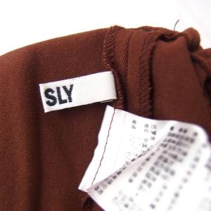 スライ SLY タック ワイドパンツ 無地 シ...の詳細画像2