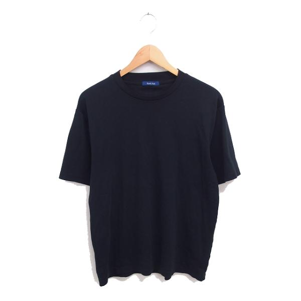 ケントアベニュー Kent Ave Tシャツ カットソー 丸首 無地 シンプル 半袖 黒 ブラック ...