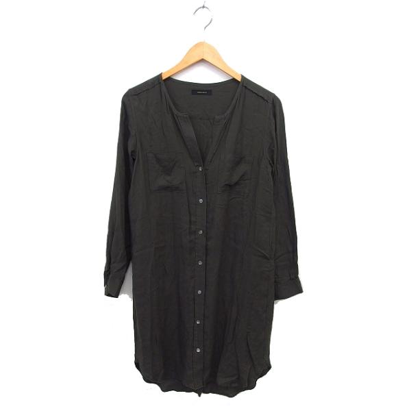 アメリカンラグシー AMERICAN RAG CIE ロング シャツ ブラウス スリット スキッパー...