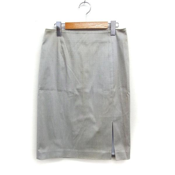 クードシャンス CdeC COUP DE CHANCE タイトスカート ひざ丈 スリット コットン ...