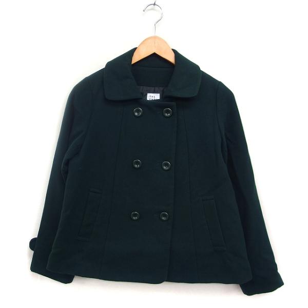 ジ エンポリアム THE EMPORIUM ダブルブレスト ショート コート アウター Pコート 無...