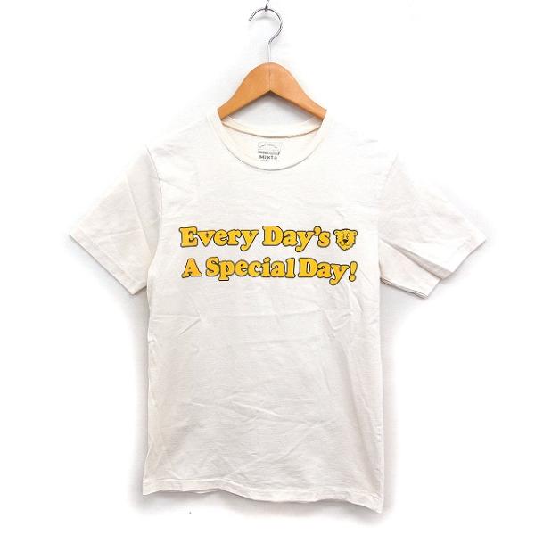 ミクスタ MIXTA ロゴ プリント Tシャツ カットソー タイガーアイコン コットン 綿 XS エ...
