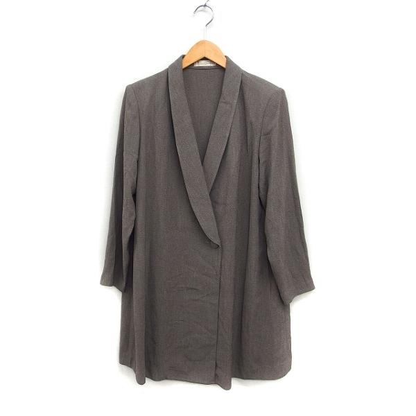 シセンドウ 詩仙堂 HITOSHI TAMURA  ショールカラー コート アウター ミドル丈 無地...