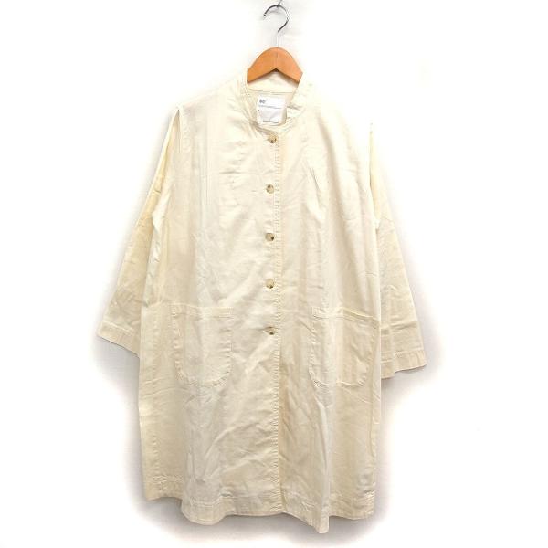 エスオー SO スタンドカラー コート アウター ミドル丈 無地 コットン 綿 エクリュ /FT21...