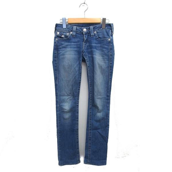 トゥルーレリジョン TRUE RELIGION ローライズ デニム ジーンズ ひげ加工 コットン 綿...