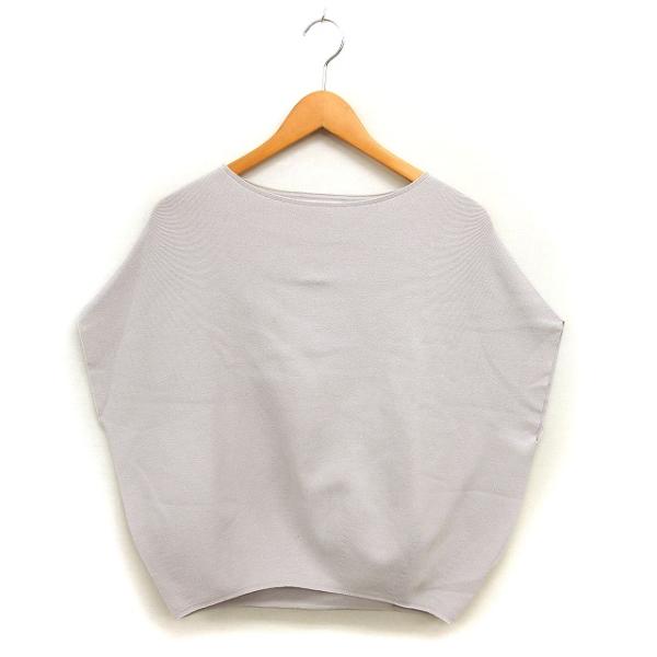 ウィムガゼット Whim Gazette ニット カットソー ボートネック ワイド コットン混 五分...