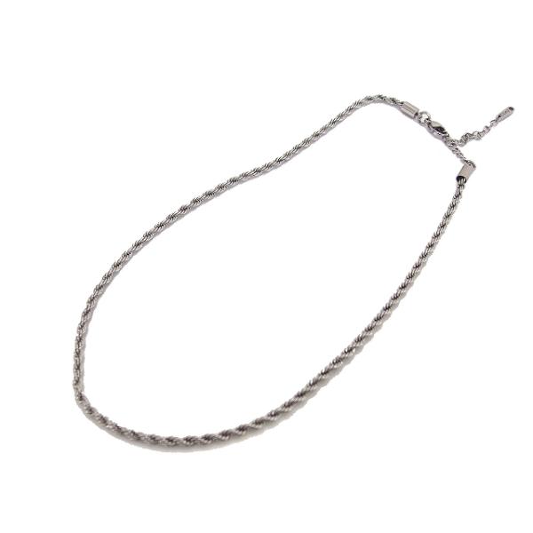 セネ CENE ロープチェーンネックレス ロゴ シルバー色 /NT8 レディース