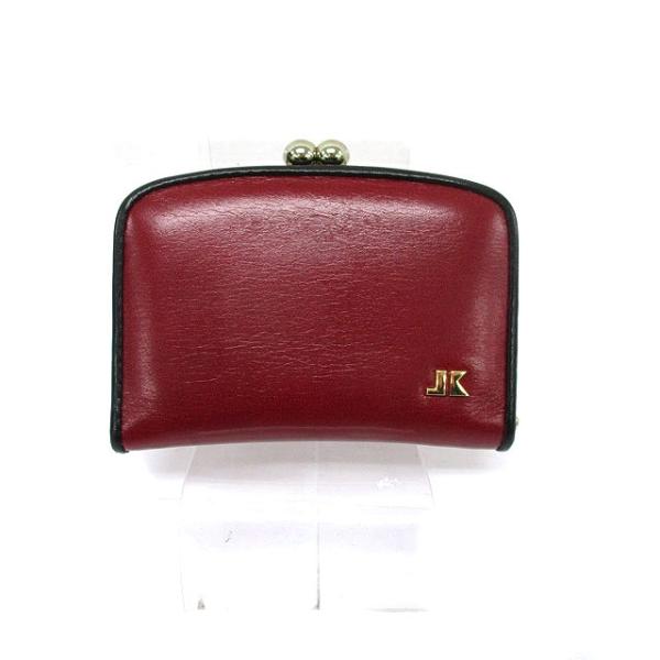 ジュンココシノ JUNKO KOSHINO がま口 コインケース 小銭入れ ロゴ レッド 赤 /KT...