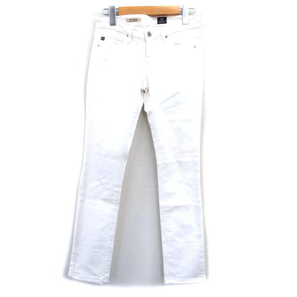 エージー AG スキニー デニム ジーンズ シンプル 25 ホワイト 白 /KT19 レディース