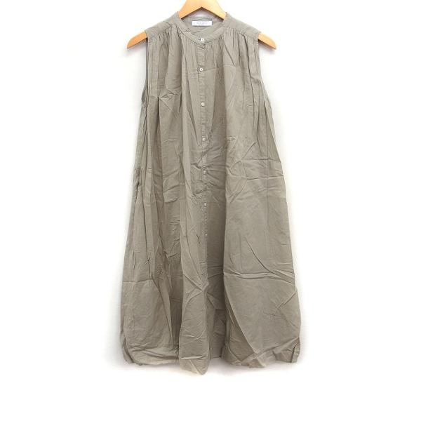 ショコラフィネローブ chocol raffine robe フロントボタン ワンピース ノースリー...