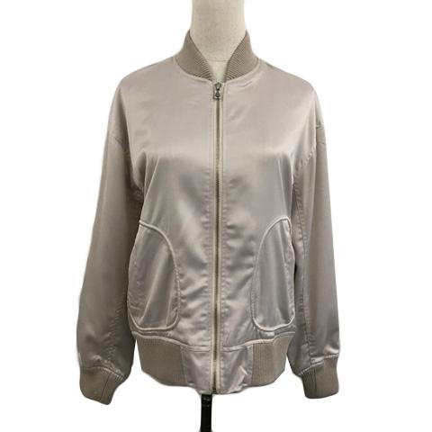 エゴイスト EGOIST ジャケット ブルゾン ジップアップ 無地 長袖 2 ベージュ レディース