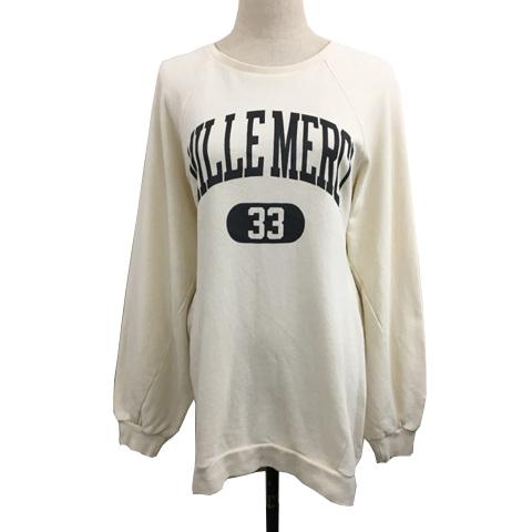 ラッセル トレーナー スウェット プルオーバー ラウンドネック 刺繍 プリント ロゴ ドルマンスリー...