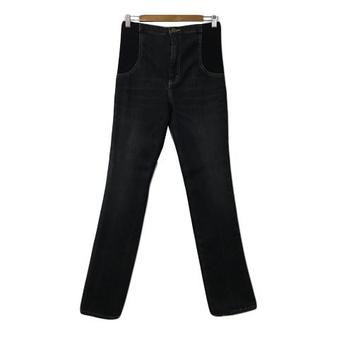 未使用品 マリクレール MARIE CLAIRE マタニティ パンツ ストレート ロング デニム 切...