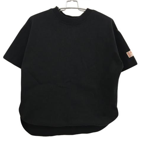 ジャバ JaVa Tシャツ カットソー プルオーバー クルーネック 無地 ロゴ 半袖 130 黒 ブ...