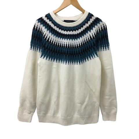 レイジブルー RAGEBLUE セーター ニット ラウンドネック プルオーバー ノルディック柄 長袖...