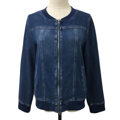 キューティーブロンド Cutie Blonde ジャケット デニム ノーカラー ジップアップ 長袖 ...