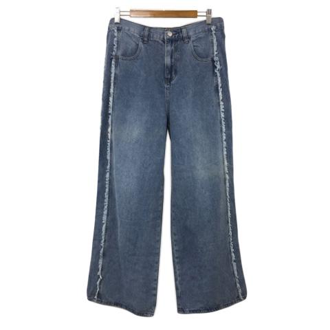 ジャバ JAVA パンツ デニム ジーンズ ワイド ストレート ロング カットオフ ジップフライ L...