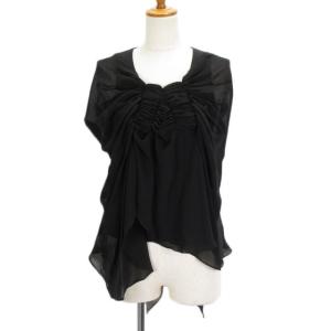 ロートレアモン LAUTREAMONT カットソー ブラウス ドレープ シフォン ノースリーブ 2 ...