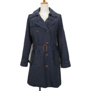 NANO universe（ナノ・ユニバース） トレンチコート ロング S 紺