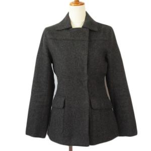 ZARA（ザラ） クロップドダブルブレストウールブレンドコート