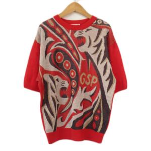 古着 80-90s エクアドル製 ARTESANIA 両面 フラワー デイジー モチーフ