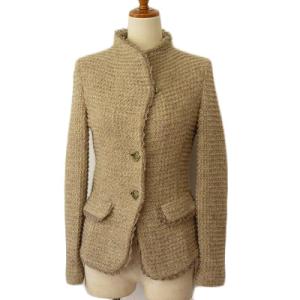 美品/25年製 theory luxe セオリーリュクス シルク混 ツイード ノー