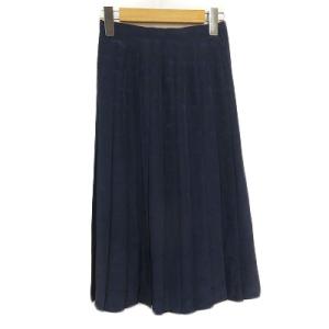 HANAE MORI ハナエ モリ ウール タイトスカート 63-90 ネイビー 