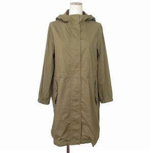 プラステ PLST モッズコート ミリタリー スプリングコート 薄手 M カーキ レディース