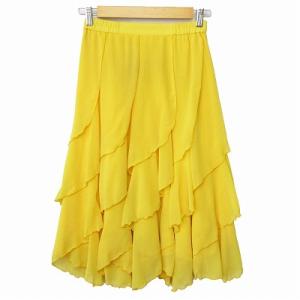 Bright Proceed 社交ダンス スカート M 黄色 レディース