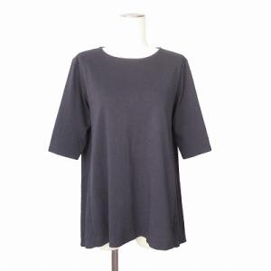 ドゥクラッセ DoCLASSE ラウンドフレア ５分袖 ドゥクラッセTシャツ 綿 コットン L  グ...