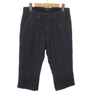 ジョンブル JOHNBULL ハーフパンツ クロップド ウール M グレー メンズ