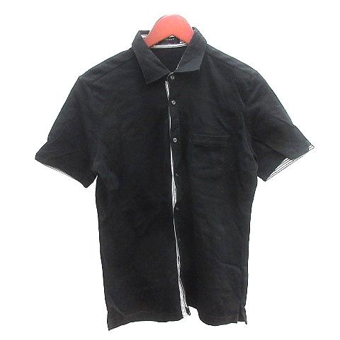 ボイコット ステンカラーシャツ カットソー 半袖 4 黒 ブラック /AU メンズ BOYCOTT