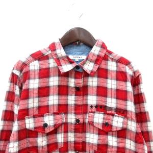 トミー TOMMY シャツ チェック 長袖 M...の詳細画像2