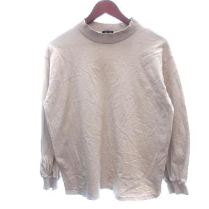 ティップトップ tiptop カットソー Tシャツ オフネック 長袖 F M ベージュ /AU レディース