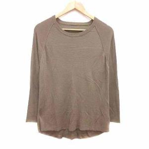 プラージュ Plage de charme ニット カットソー 長袖 ベージュ /YK レディース