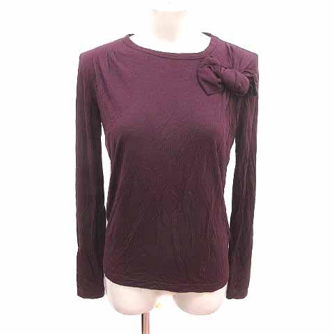 シモネッタ simonetta ニット カットソー ワンポイント 長袖 15 168 160cm 赤...