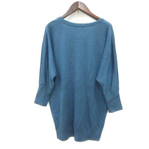 ビス ViS ニット カットソー 長袖 M 青...の詳細画像1