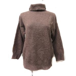 ミニミニストア MINIMINI STORE ニット セーター タートルネック 長袖 F 茶 ブラウン /YI レディース
