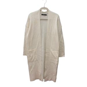 アズールバイマウジー AZUL by moussy カーディガン ニット ロング 長袖 S 白 ホワイト /MS レディース