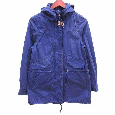 スローブ イエナ SLOBE IENA  モッズコート スプリング ジップアップ フード 長袖 紫 ...