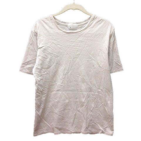 エムセブンデイズ M7days カットソー Tシャツ クルーネック 半袖 2 M アイスグレー /M...
